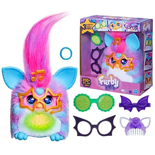 Furby Vibes Blue Razz Interactive Electronic Plush Toy - Image 5