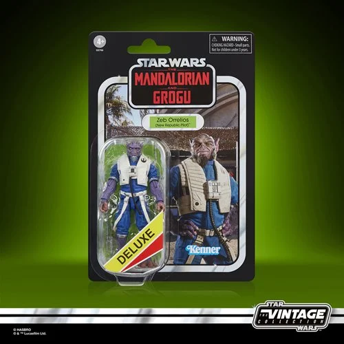Star Wars The Vintage Collection Deluxe Zeb Orrelios (New Republic Pilot) 3 3/4-Inch Action Figure - Image 9