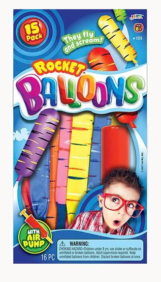 Ja-Ru Rocket Balloons W/Pump