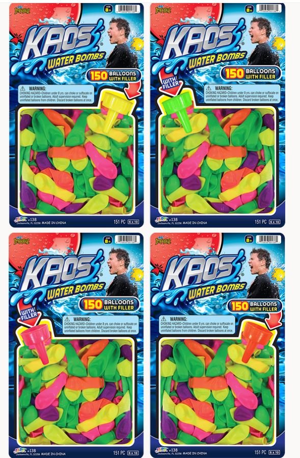Ja-Ru Waterbomb 150Pk W/Filler [JAR-138]