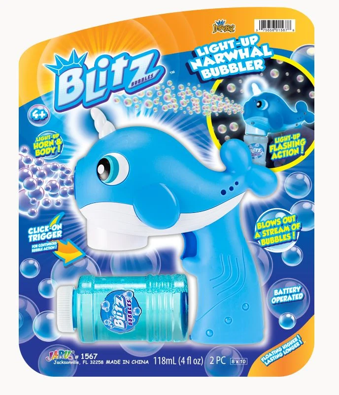 Ja-Ru Blitz Light Up Narwhal Bubbler