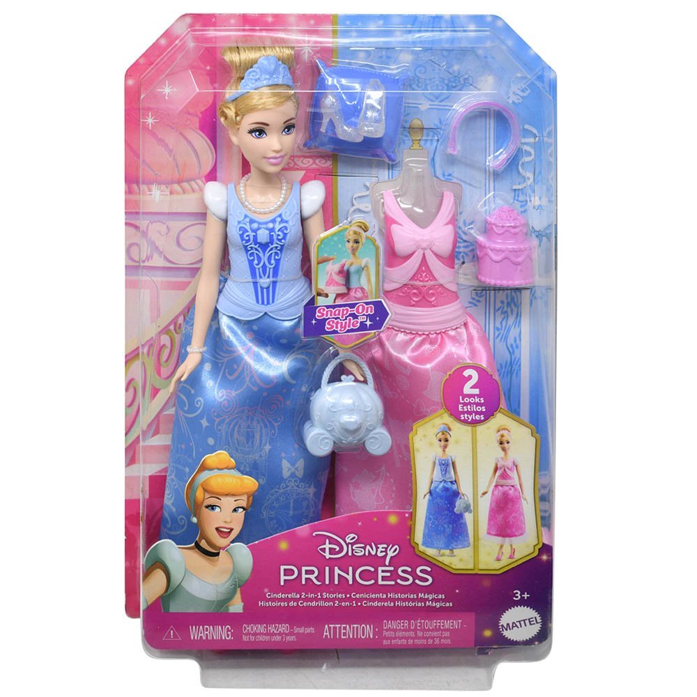 Wholesale Mattel DDC Princess Cinderellla 2 in 1 Stories Fashion Doll