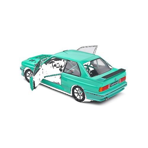 1990 BMW E30 M3 Tiffany Blue 1:18 Scale Die-Cast Metal Vehicle - Image 4