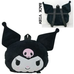 Wholesale Hello Kitty Kuromi Head Shaped Plush Backpack 10x13"