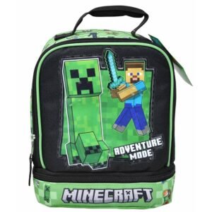 Wholesale Minecraft Drop Bottom Rectangle Lunch Bag