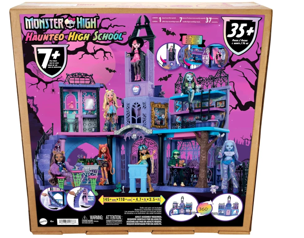 Mattel Monster High Doll House, Haunted High School Playset