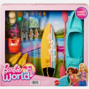 Mattel Barbie Wmt Camping Kayak Playset Cstm