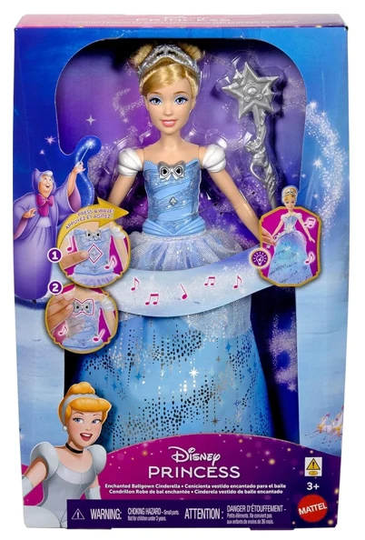 Mattel Disney Princess Light Up Cinderella Feature Doll