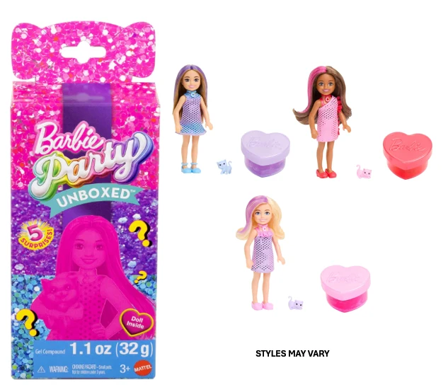 Mattel Chelsea Party Unboxed - Glam Party Series