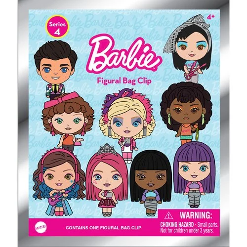 Barbie Series 4 3D Foam Bag Clip Display Case of 24 - Image 2