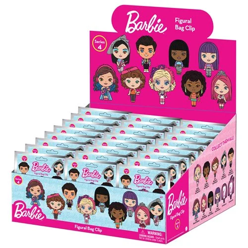 Barbie Series 4 3D Foam Bag Clip Display Case of 24 - Image 3