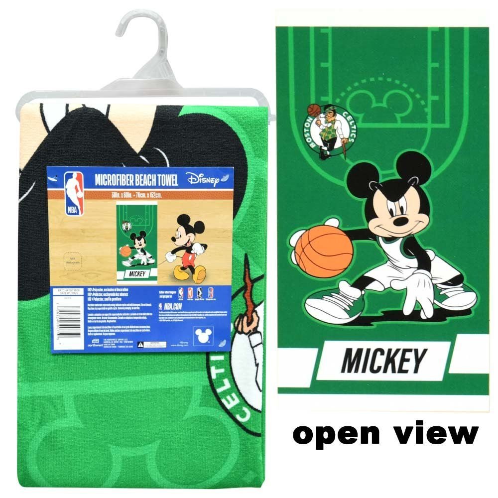 Wholesale DIS-NBA 30X60 Microfiber Cheerful Towel Jump Ball - Celtics