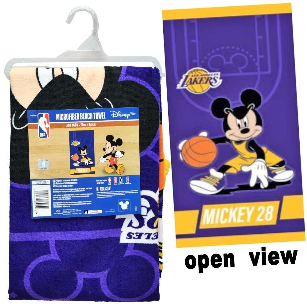 Wholesale DIS-NBA 30X60 Microfiber Cheerful Towel Jump Ball - Lakers