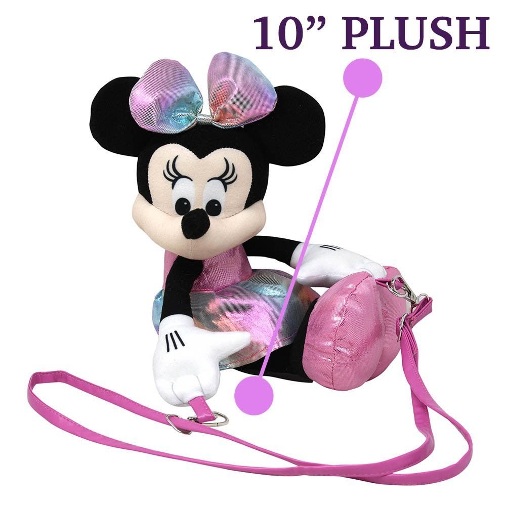 Wholesale Minnie Plush Hugger Crossbody with PU strap