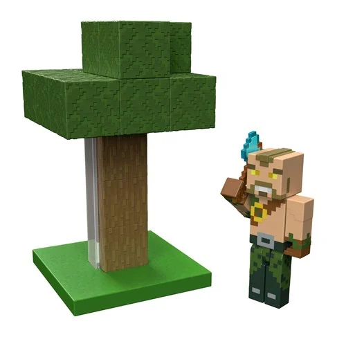Minecraft Forest Brawler Lumber Mining Mini-Figure Playset