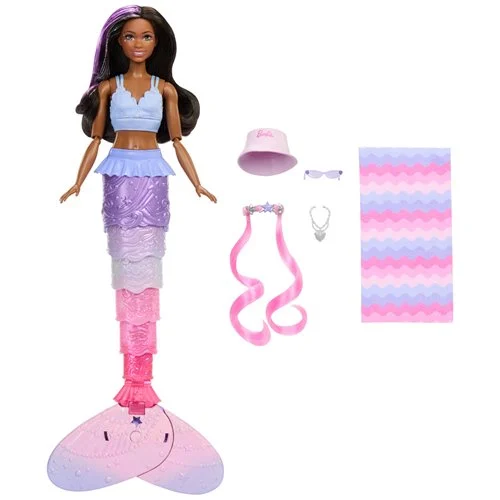 Barbie Fantasy Barbie in a Mermaid Tale Adventure Swim & Surf Brooklyn Doll - Image 11