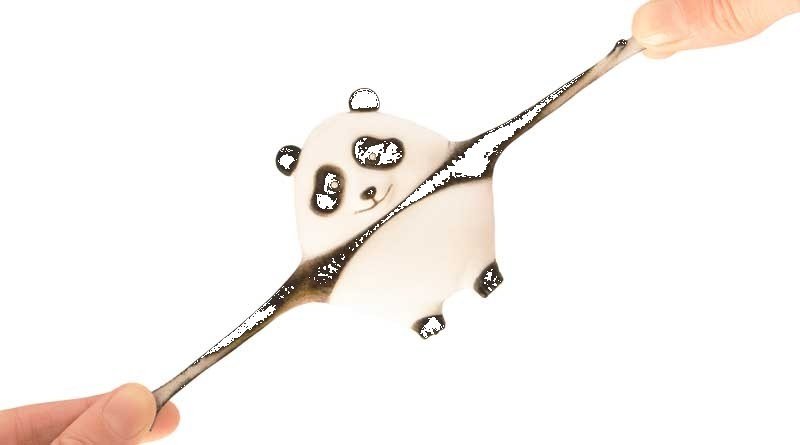 Stretch N Smash Mini Panda Sensory Toy - Image 3