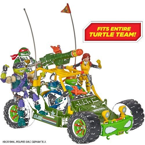 Teenage Mutant Ninja Turtles x G.I. Joe All-Weather and Environment (AWE) Shell-Striker Vehicle with Action Figure - Image 5