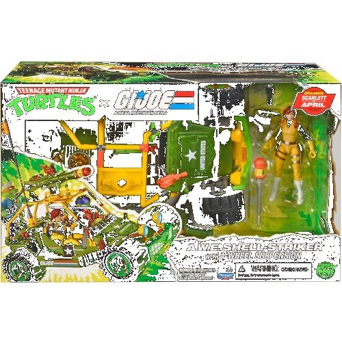 Teenage Mutant Ninja Turtles x G.I. Joe All-Weather and Environment (AWE) Shell-Striker Vehicle with Action Figure - Image 7