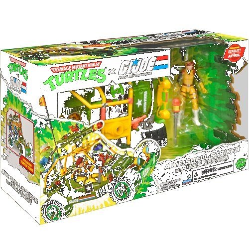Teenage Mutant Ninja Turtles x G.I. Joe All-Weather and Environment (AWE) Shell-Striker Vehicle with Action Figure - Image 9