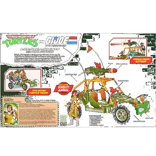 Teenage Mutant Ninja Turtles x G.I. Joe All-Weather and Environment (AWE) Shell-Striker Vehicle with Action Figure - Image 10