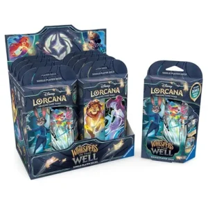 Disney Lorcana Set 10 Whispers in the Well Starter Deck Display Tray of 8