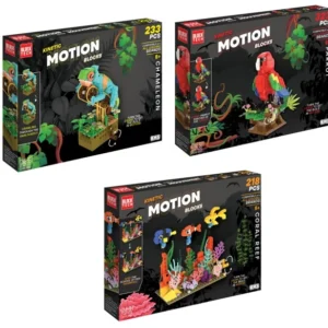 RMS Int'l Motion Blocks 3 Asst-Coral Reef/Parrot/Chameleon
