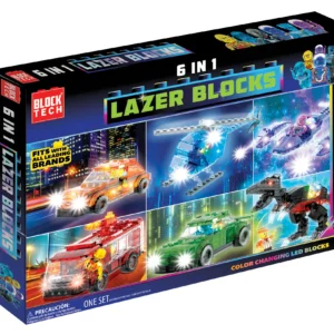 RMS Int'l Lazer Blocks 6 In 1 Block World Set