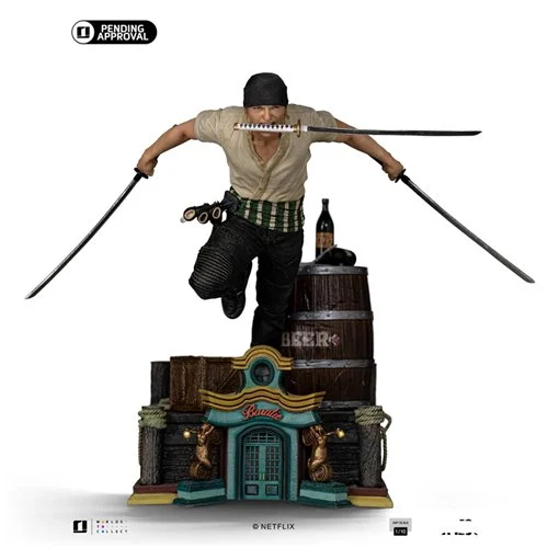 One Piece Netflix Roronoa Zoro 1:10 Art Scale Limited Edition Statue - Image 2