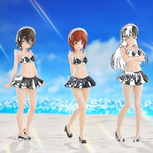 Girls und Panzer das Finale Shiho Nishizumi (Maid Swimsuit Version) Eternal Romance Statue