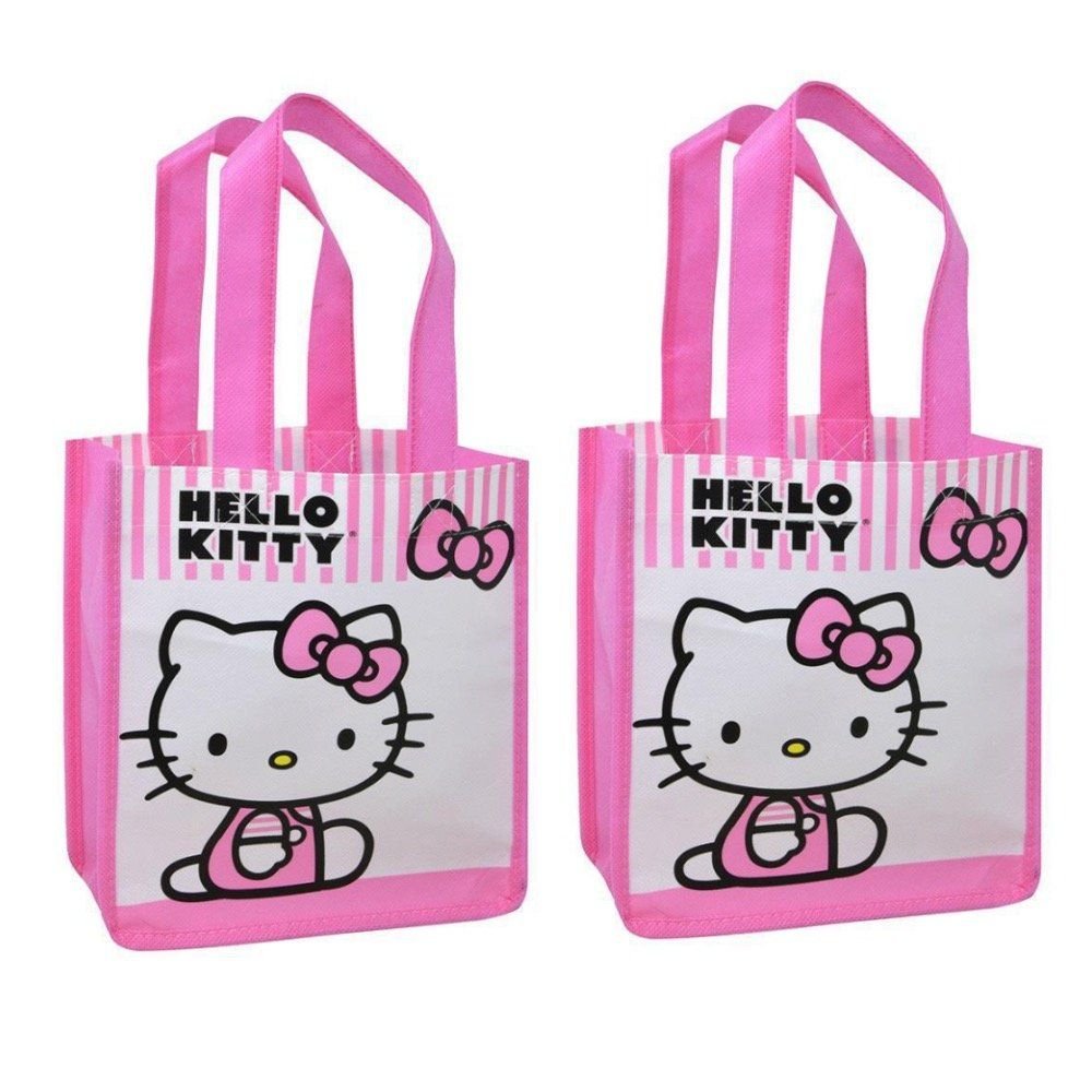 Wholesale Hello Kitty Small Eco Friendly Non-Woven Tote Bag with Shiny Printing