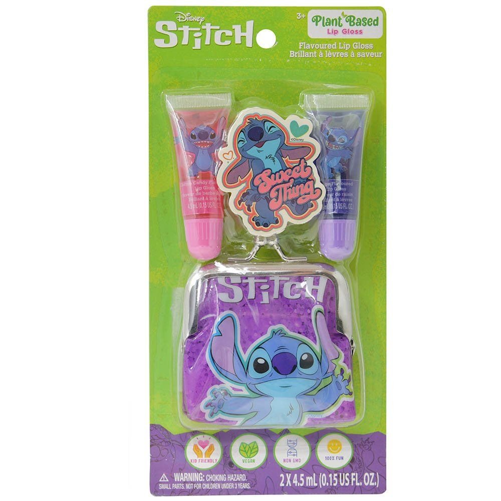 Wholesale Stitch 2pk Lip Gloss w/Mini Coin Purse on Card