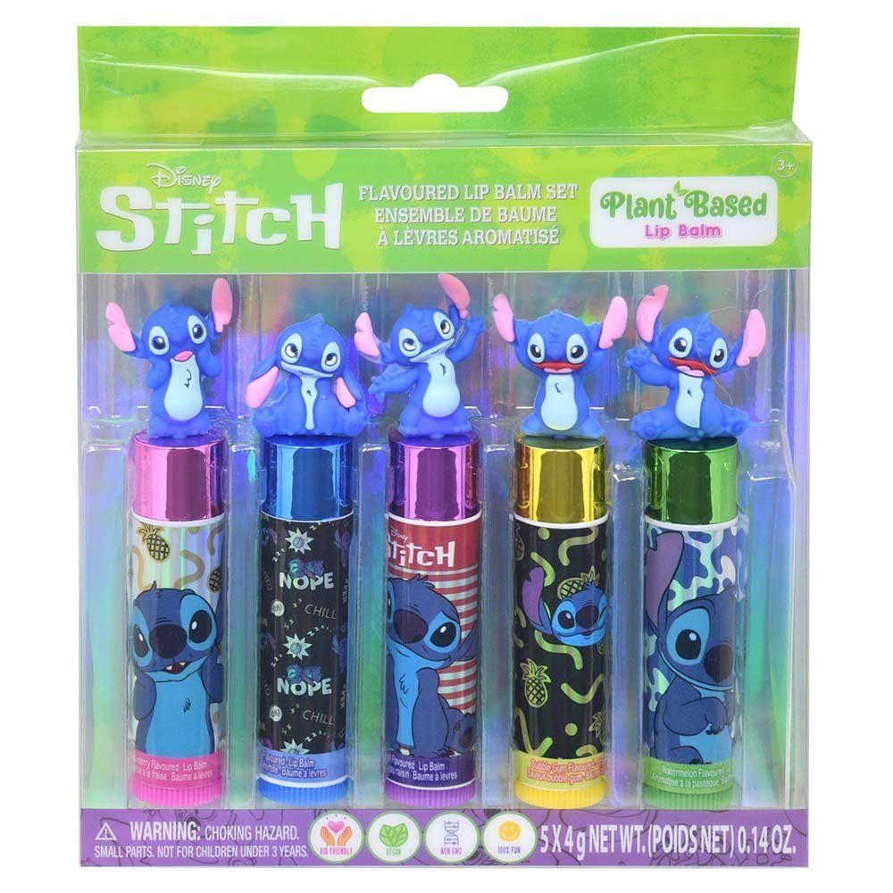 Wholesale Stitch 5pk Lip Balm with Molded Toppers in Box