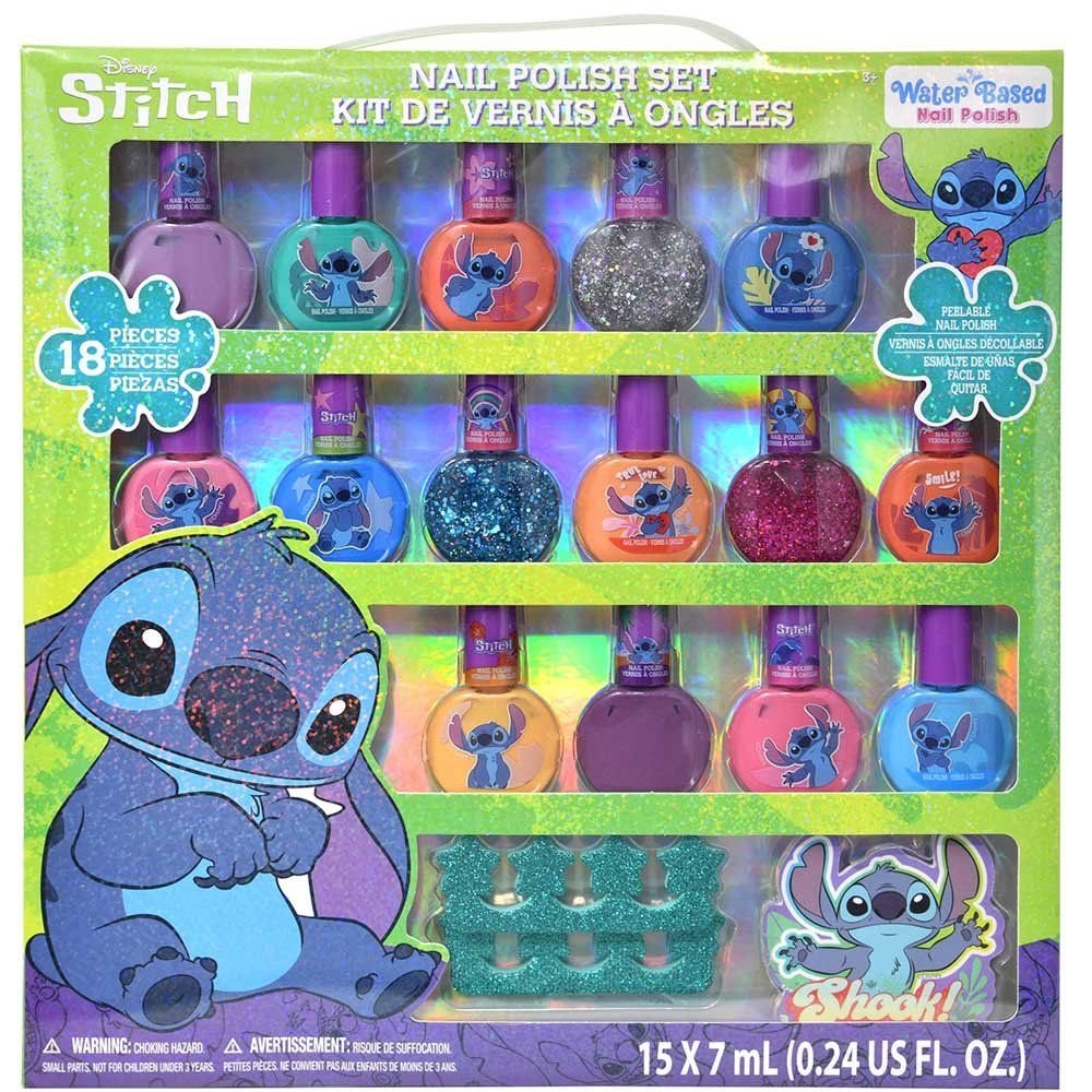 Wholesale Stitch 15pk Nail Polish with Accessories in Box