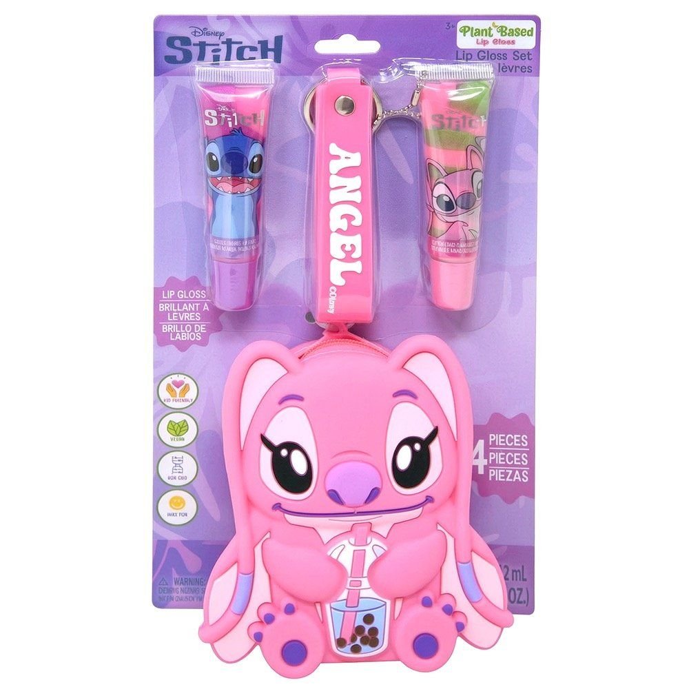 Wholesale Stitch "Angel" Lip Gloss w/Shaped Pouch on Card