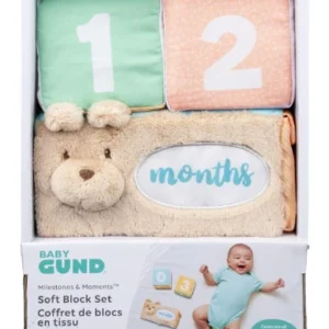 Spinmaster Baby GUND Milestones and Moments Soft Blocks,
