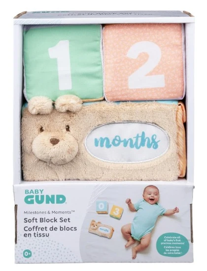 Spinmaster Baby GUND Milestones and Moments Soft Blocks, - Image 2