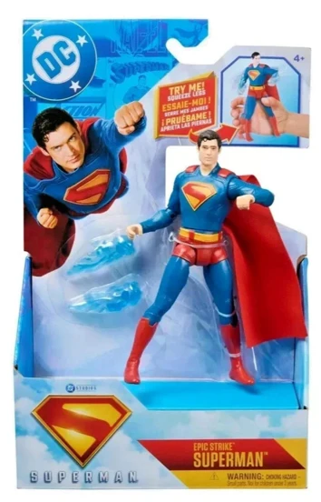 Spinmaster Dc Comics, Superman Epic Strike Action Figure, 6-