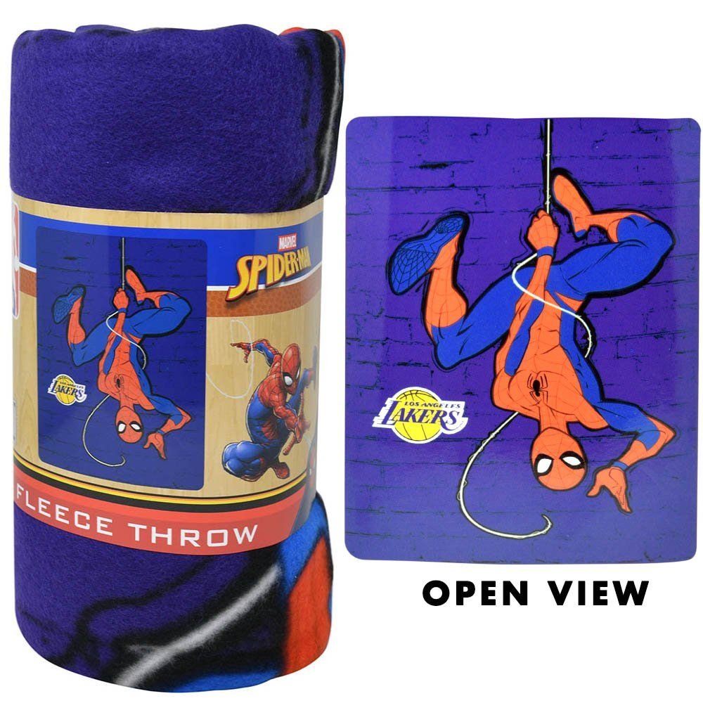 Wholesale MAR-NBA 45X60 Fleece Throw All Star Spidey - Lakers