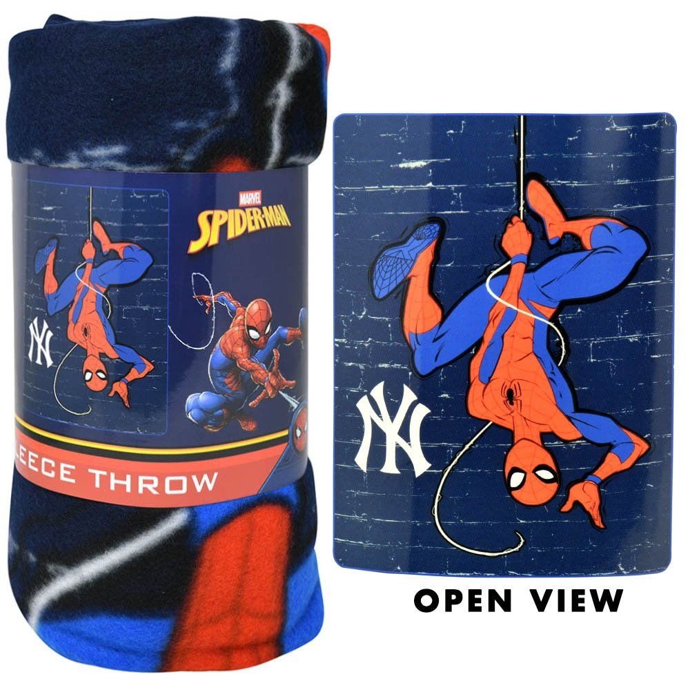 Wholesale MAR-MLB 45X60 Fleece Throw All Star Spidey - Yankees