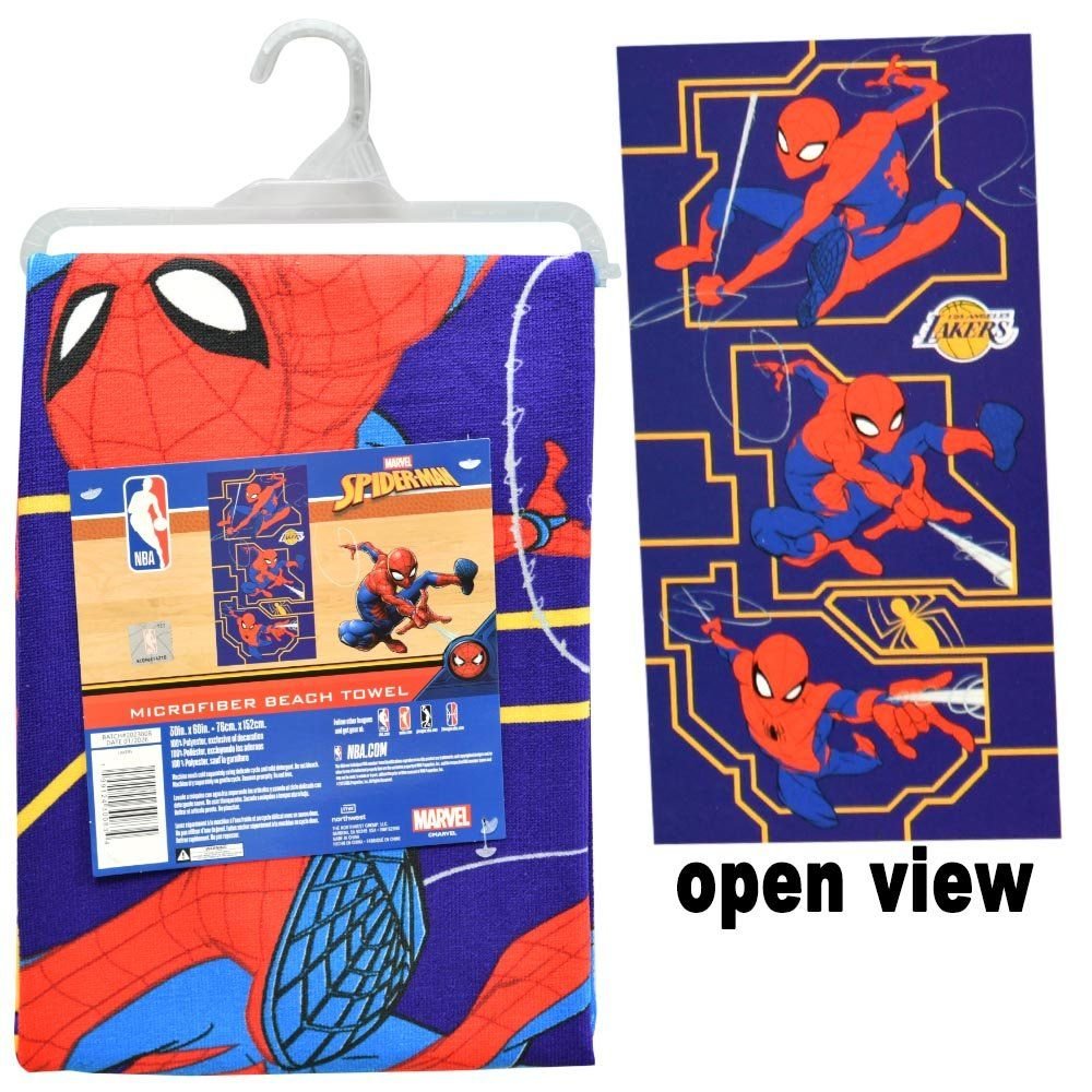 Wholesale MAR-NBA 30X60 Microfiber Cheerful Towel Spidel Ball - Lakers