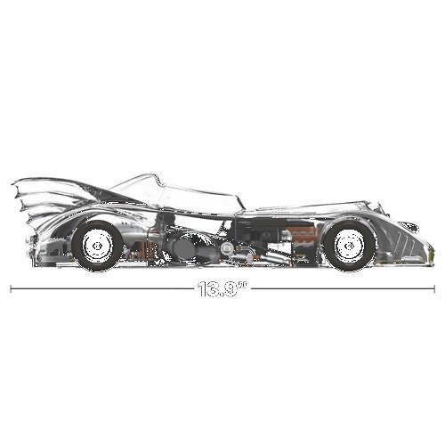 Batman 1989 Batmobile (Clear) Super Cyborg Vehicle - Image 2