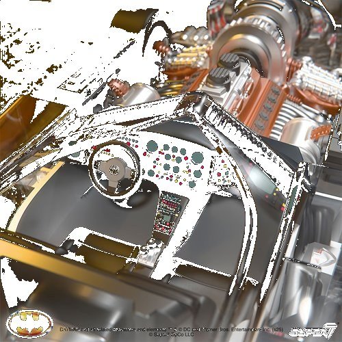 Batman 1989 Batmobile (Clear) Super Cyborg Vehicle - Image 4