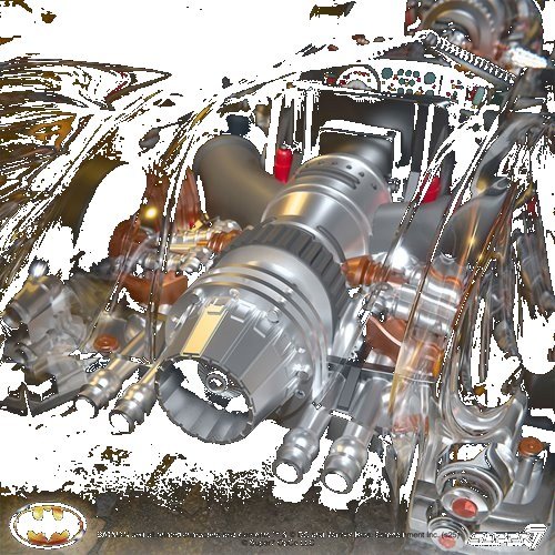 Batman 1989 Batmobile (Clear) Super Cyborg Vehicle - Image 5