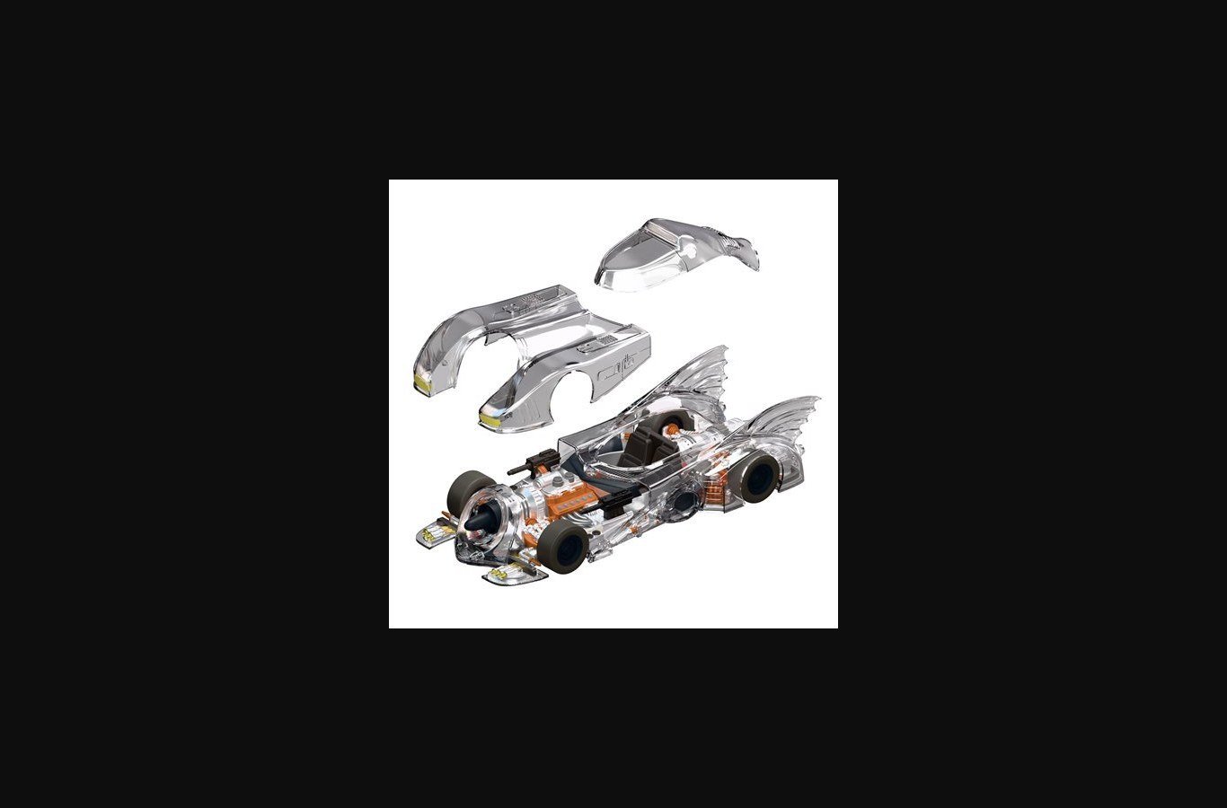 Batman 1989 Batmobile (Clear) Super Cyborg Vehicle - Image 7