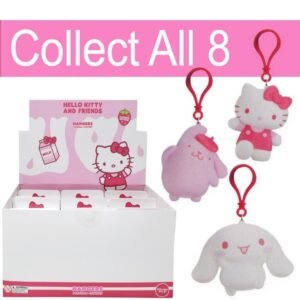 Wholesale Hello Kitty Strawberry Milk Flocked Clip Hangers In Blind Box