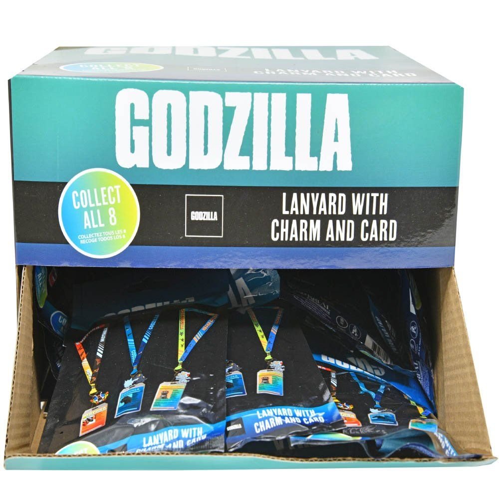 Wholesale Godzilla Lanyard With Charm and Card Holder Assortment