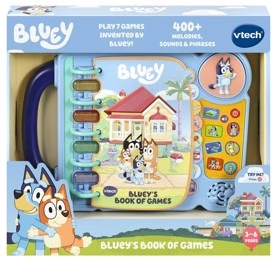 Vtech Bluey's Book Of 7 Games 400+ Melodies, Sounds & Phrases