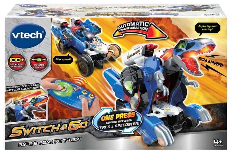 Vtech Switch & Go Race & Roar Rc T-Rex