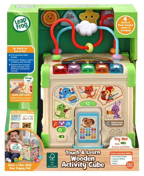 Vtech Vtech Leapfrog Touch & Learn Wooden Activity Cube - - Image 2